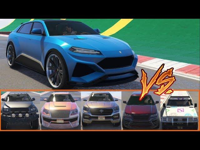 GTA 5 - Top Speed Drag Race (Pegassi Toros vs Contender, Huntley S, XLS, Baller LE, Patriot Stretch)