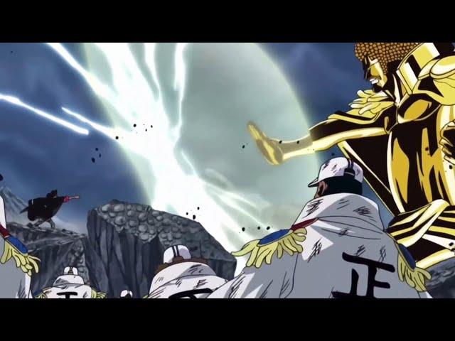 Blackbeard vs Sengoku- One Piece