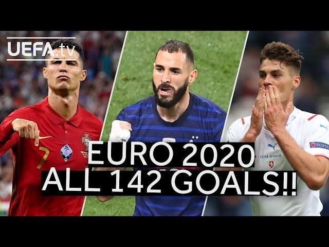 Watch all 142 goals scored at UEFA EURO 2020!