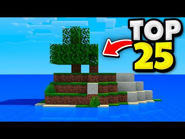 Top 25 SURVIVAL ISLAND SEEDS For Minecraft 1.21.1!