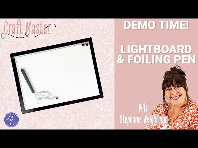 A3 Lightboard  Demo with Stephanie