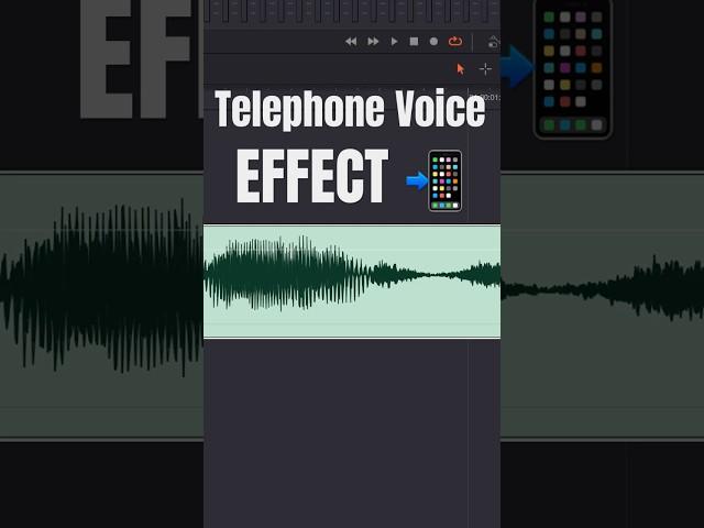 Telephone Voice Effect - DaVinci Resolve