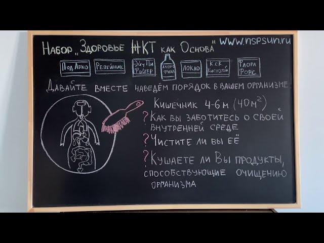 Набор ЖКТ как основа НСП - очищение организма с помощью натуральных компонентов