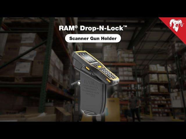 RAM® Drop-N-Lock™ Scanner Gun Holder