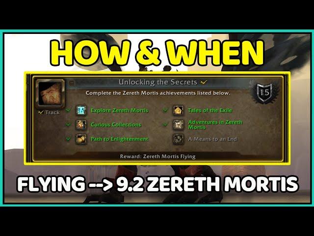 How To Get Flying In Patch 9.2 Zereth Mortis And When We Get It | Shadowlands