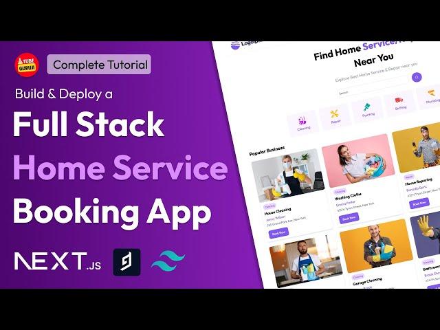 Build & Deploy Full Stack Next.js Home Service App using React.js, Hygraph , Tailwind css