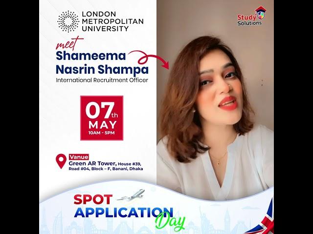 Join the Spot Application Day at London Metropolitan University