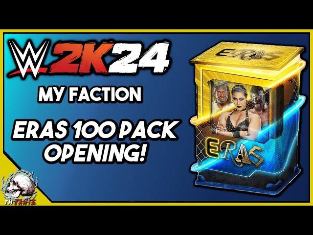 ERAS 100 PACK OPENING! WWE 2K24 MyFaction