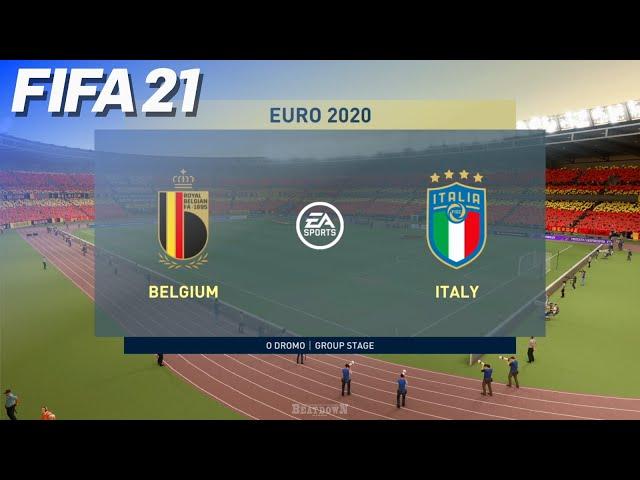 Belgium vs. Italy - EURO 2020 Prediction | FIFA 21 PS5