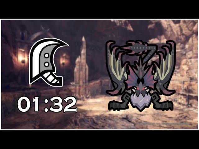 Yian Garuga - Greatsword Solo 01:32 [Heroics] | MHW Iceborne | Special Arena
