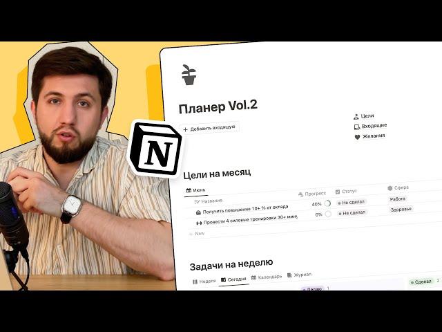 Так вы еще НИКОГДА НЕ ПЛАНИРОВАЛИ / Простой и функциональный шаблон для NOTION