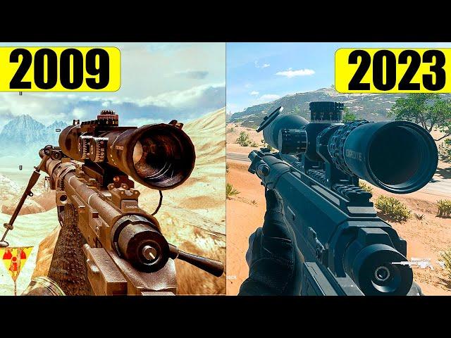 MW 2 INTERVENTION 2009 VS 2023 Warzone 2 Сomparison - Cheytac m200 (FJX Imperium)