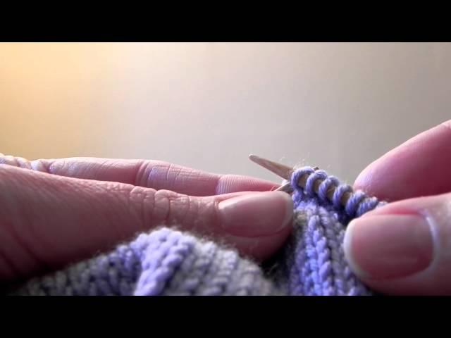 How to Knit - Knit Stitches (k)