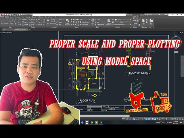 Proper scale and Proper plotting using model space