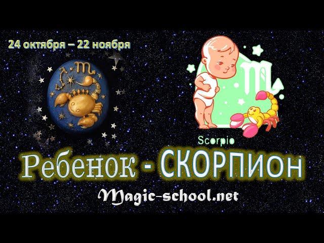 Ребенок Скорпион, характер и воспитание