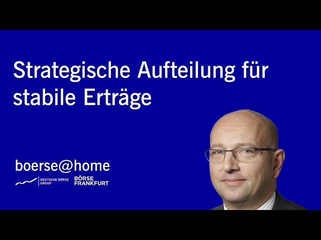 Online-Session: Portfolio-Allokation für Einsteiger