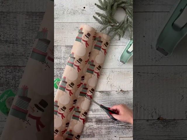 Make a gift bag from wrapping paper! It’s actually easy to do. #giftwrappingideas #giftideas