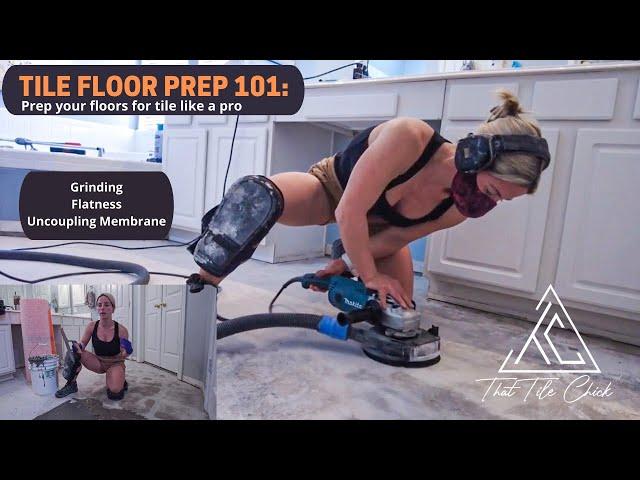 Tile Floor Prep 101:  How to prep concrete for tile