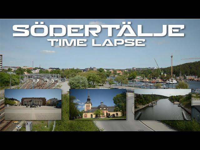 Södertälje Sweden - A city with a canal | Time lapse