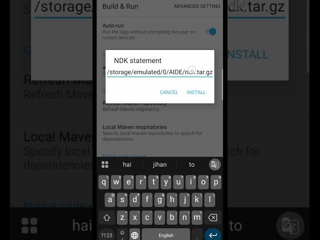 HOW TO SETUP AIDE + NDK