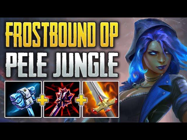 THE FROSTBOUND CHEESE IS TOO GOOD! Pele Jungle Gameplay (SMITE Ranked Conquest)