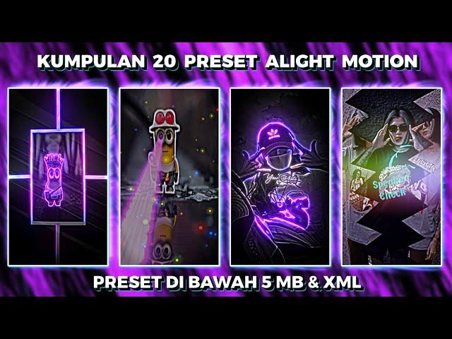 Kumpulan 20 Preset Base Alight Motion Jedag Jedug CC Kerlap Kerlip Terbaru 2022 | Dibawah 5mb & Xml