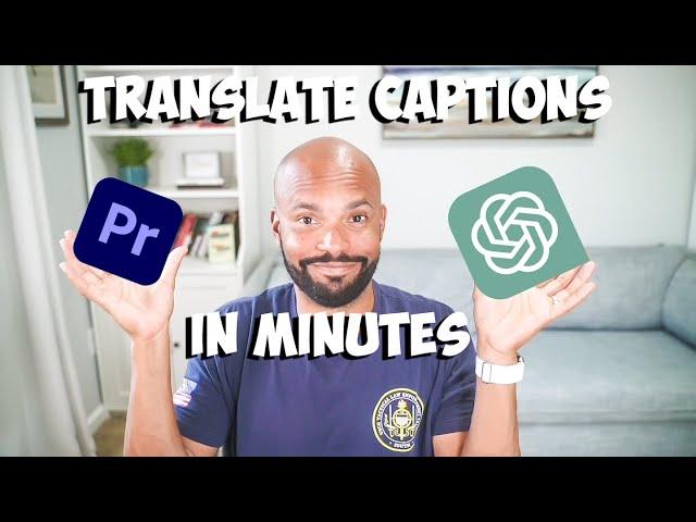 How To TRANSLATE Captions using Premier Pro and ChatGPT in minutes #translation #premierpro #chatgpt