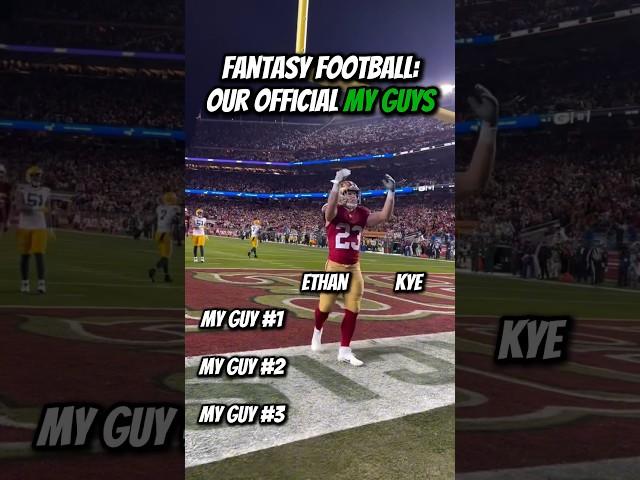 Official My Guys In Fantasy Football This Year #fantasyfootball #nfl