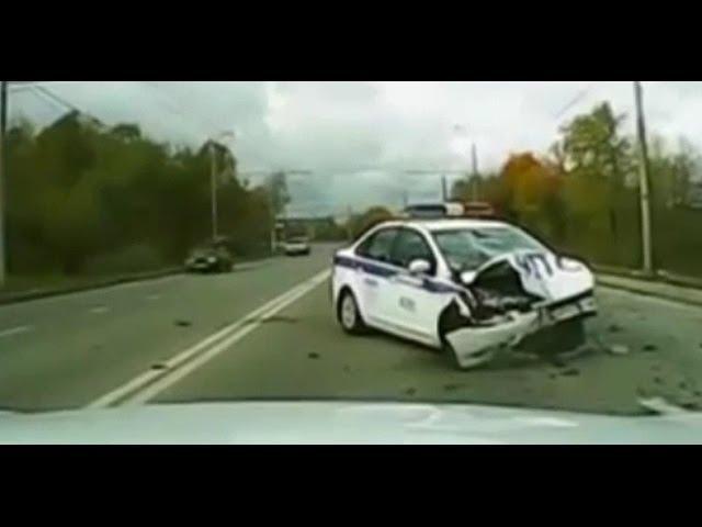 Подборка ДТП с участием ДПС / Russian Cops Car Crash Compilation