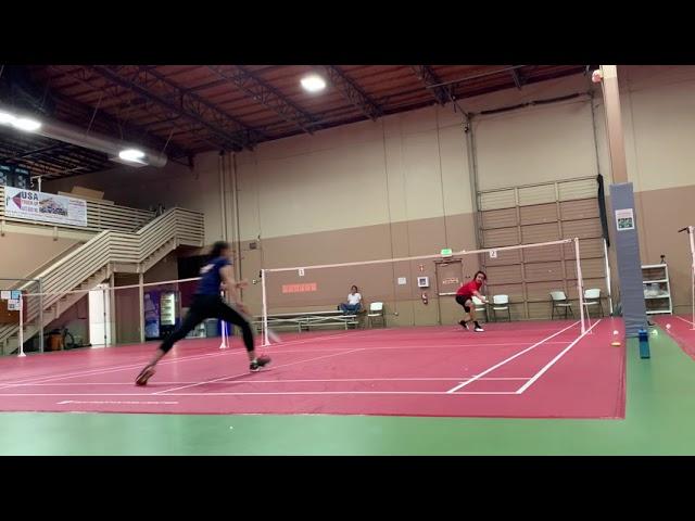 360 degree dropshot. Luck or skill ?  [Bay Badminton Center]