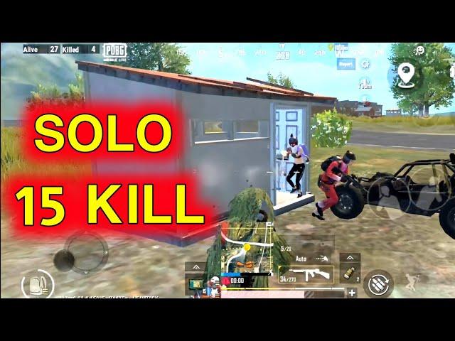 15 Kill SOLO gameplay // pubg lite // Kiber Gaming