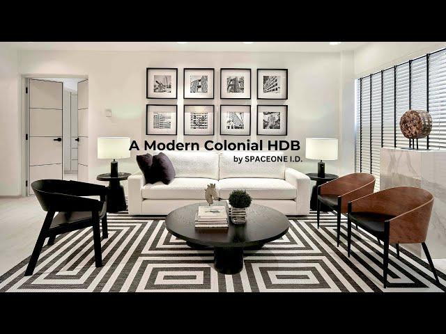 A modern colonial 4rm HDB apartment house tour.