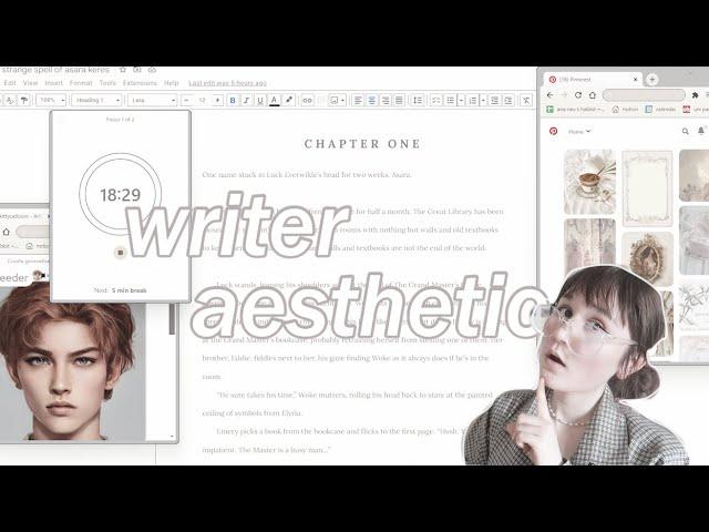 HOW TO MAKE WRITING YOUR NOVEL *AESTHETIC*🪶| personalize your writing space | tools + links