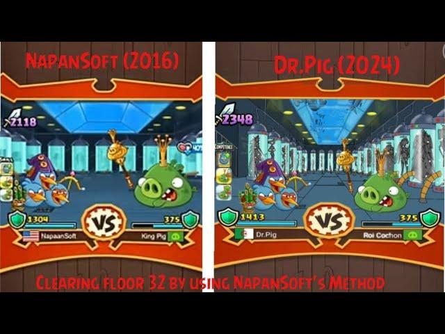 CLEARING FLOOR 32 BY USING "NAPANSOFT" 'S METHOD angry birds Fight! (reboot)