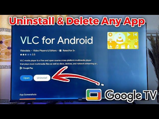 Google TV: How to Uninstall and Delete Apps