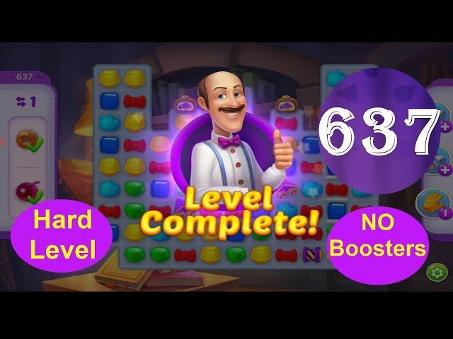 Homescapes Level 637 - [20 moves] [2021] [HD]  solution of Level 637 on Homescapes [No Boosters]