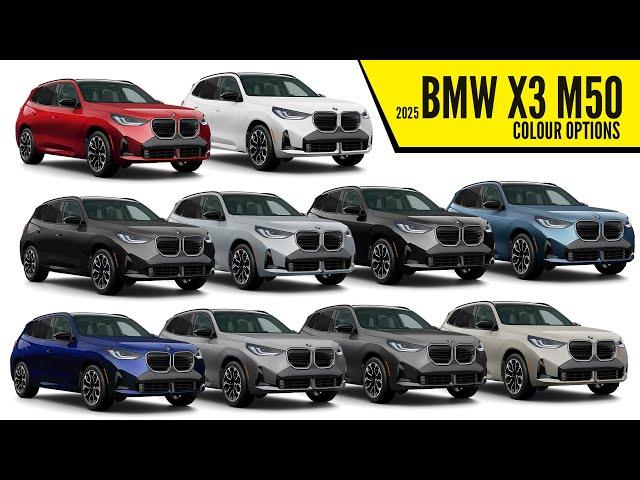 2025 BMW X3 M50 - Color Options - Images | AUTOBICS