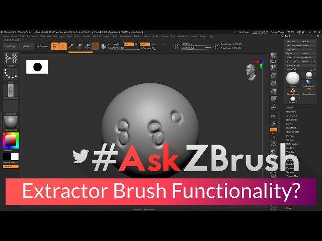 #AskZBrush: “How do the Extractor Brushes work?”