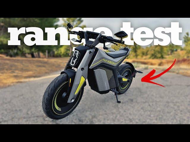 NAXEON I AM Pro Electric Motorcycle Range Test