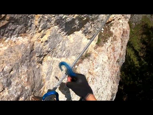 Sturz ins Klettersteigset Bürgeralm D