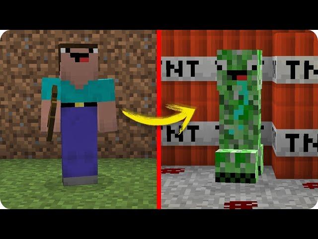 НУБ ПОСТРОИЛ КРИПЕРА В Minecraft | БИТВА СТРОИТЕЛЕЙ | TESLACRAFT | minecraft(мультик)