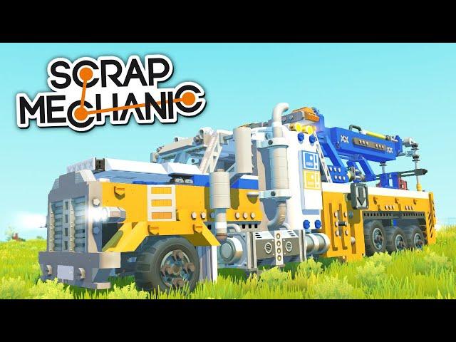 ЭПИК! МАШИНА, делающая ДОРОГИ и МОСТЫ в SCRAP MECHANIC