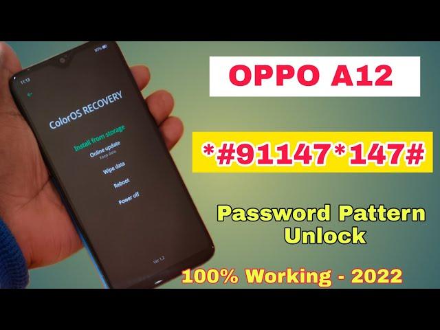 Oppo A12 Hard Reset Without Password | Oppo A12 Lock Screen Password Unlock | 100% Ok 2022