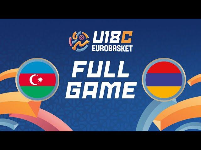 Group Phase | Azerbaijan v Armenia | Full Basketball Game | FIBA U18 EuroBasket 2024 Division C