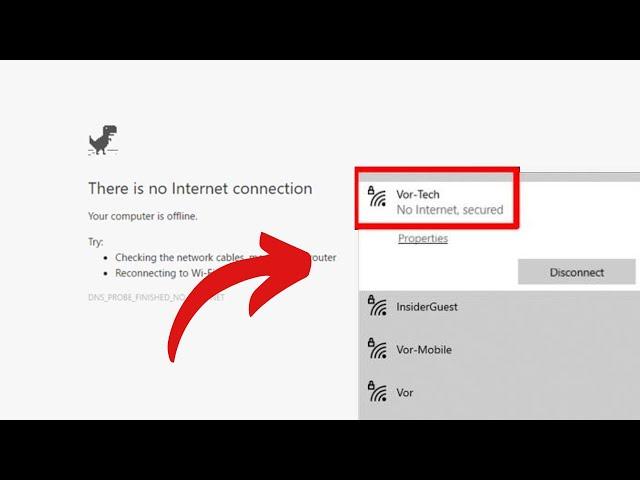 How To Fix Wi-Fi Connected But No Internet Access on Windows 11/10 | "No Internet, Secured" Error