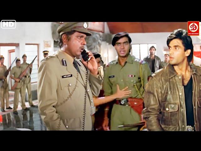 Ajay Devgn, Sunil Shetty, Madhuri Dixit, Ravina Tandon Bollywood Superhit Hindi Movie Manisha Koiral