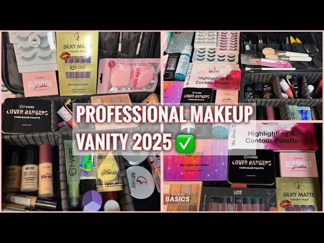 My Updated  Professional Makeup Vanity Tour 2025 | Complete Affordable Makeup Vanity For Beginners