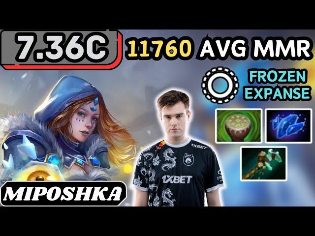 7.36c - Miposhka CRYSTAL MAIDEN Hard Support Gameplay 25 ASSISTS - Dota 2 Full Match Gameplay