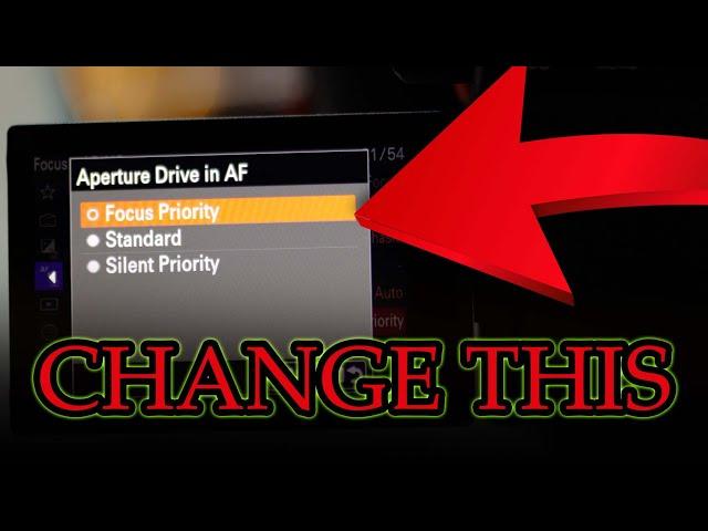 CHANGE THIS SETTING on the A7IV if you're a studio photographer! (Also on A7Riv, A7siii, A1)