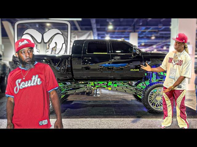 I GOT TO SEE MY NEW TRUCK ON 30s WITH KARLOUS MILLER FROM 85 SOUTH SHOW SEMA 2024